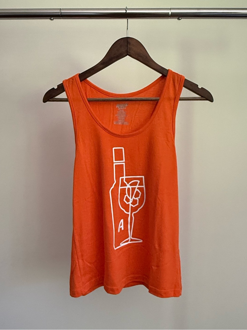 Aperol Spritz Orange Graphic Wine Bottle & Glass Tank Top